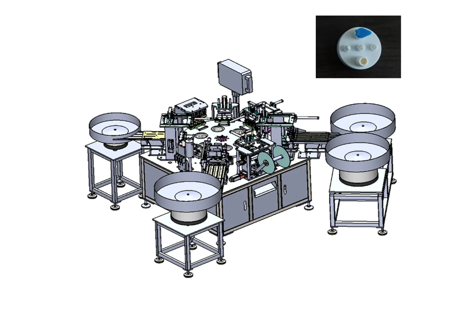IV Burette upper cap Assembly Machine